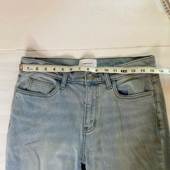 Current/Elliott The Cropped Straight Jeans  Size 30 Light wash Blue - Picture 4 of 7